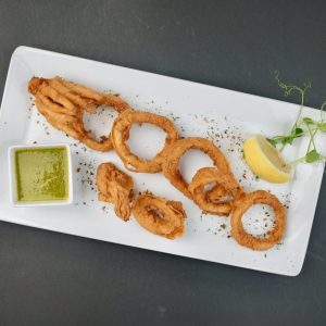 Калмари по гръцки пане